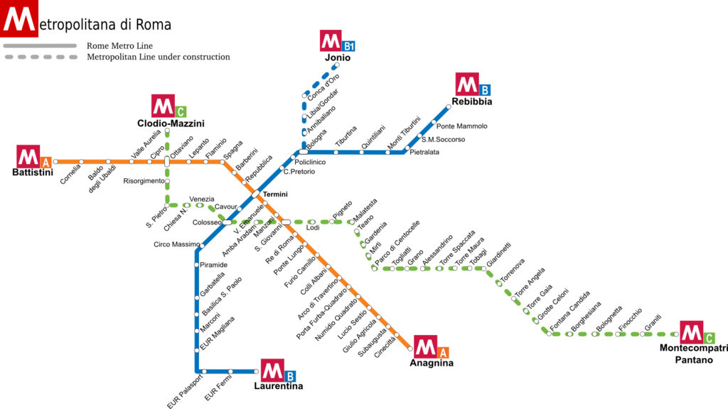 Le Métro à Rome - Destination Rome